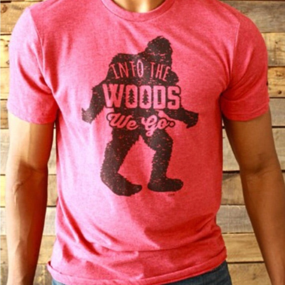 Bigfoot Sasquatch Into the Woods T Shirt